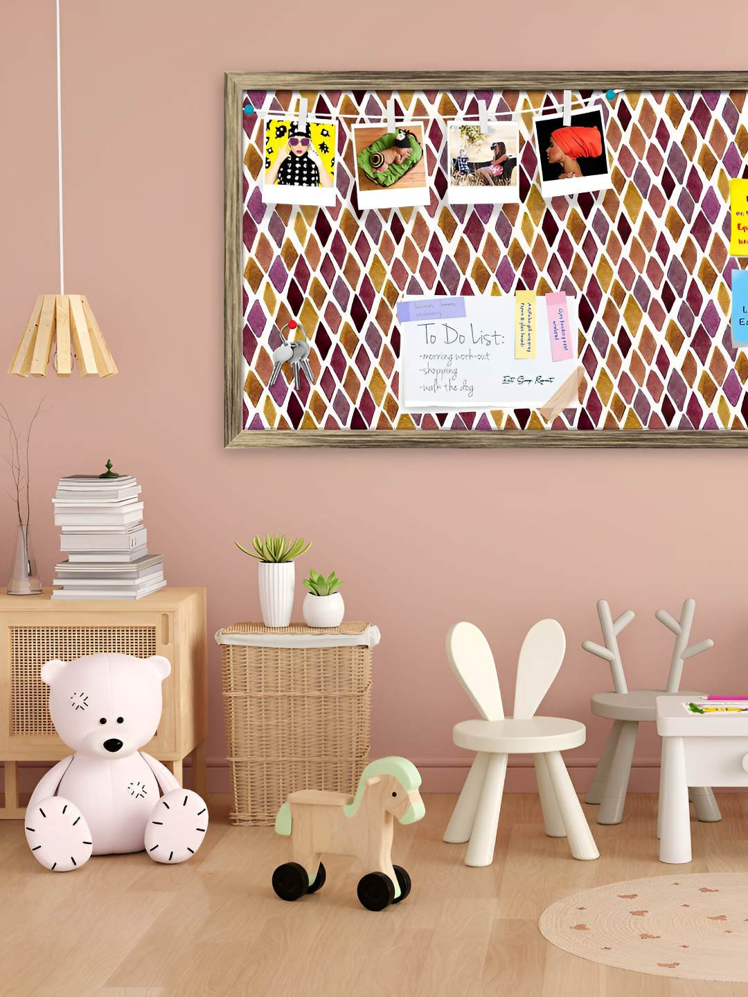 

ArtzFolio Wooden Notice Pin Board, Multi