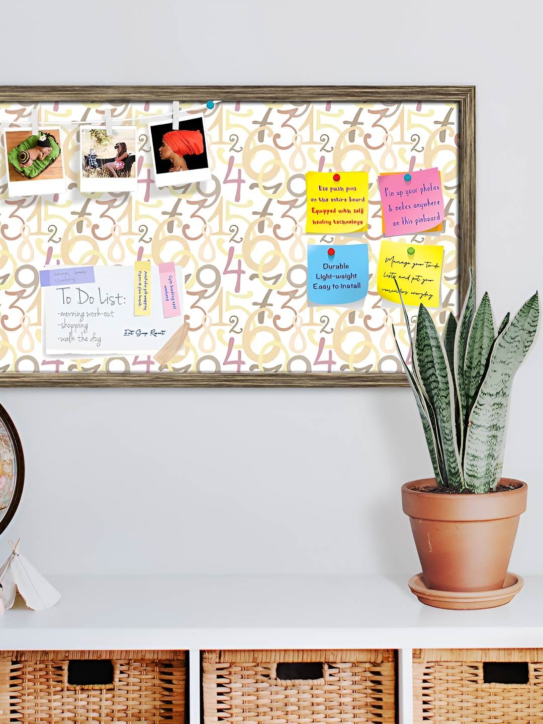 

ArtzFolio Wooden Notice Pin Board, Multi