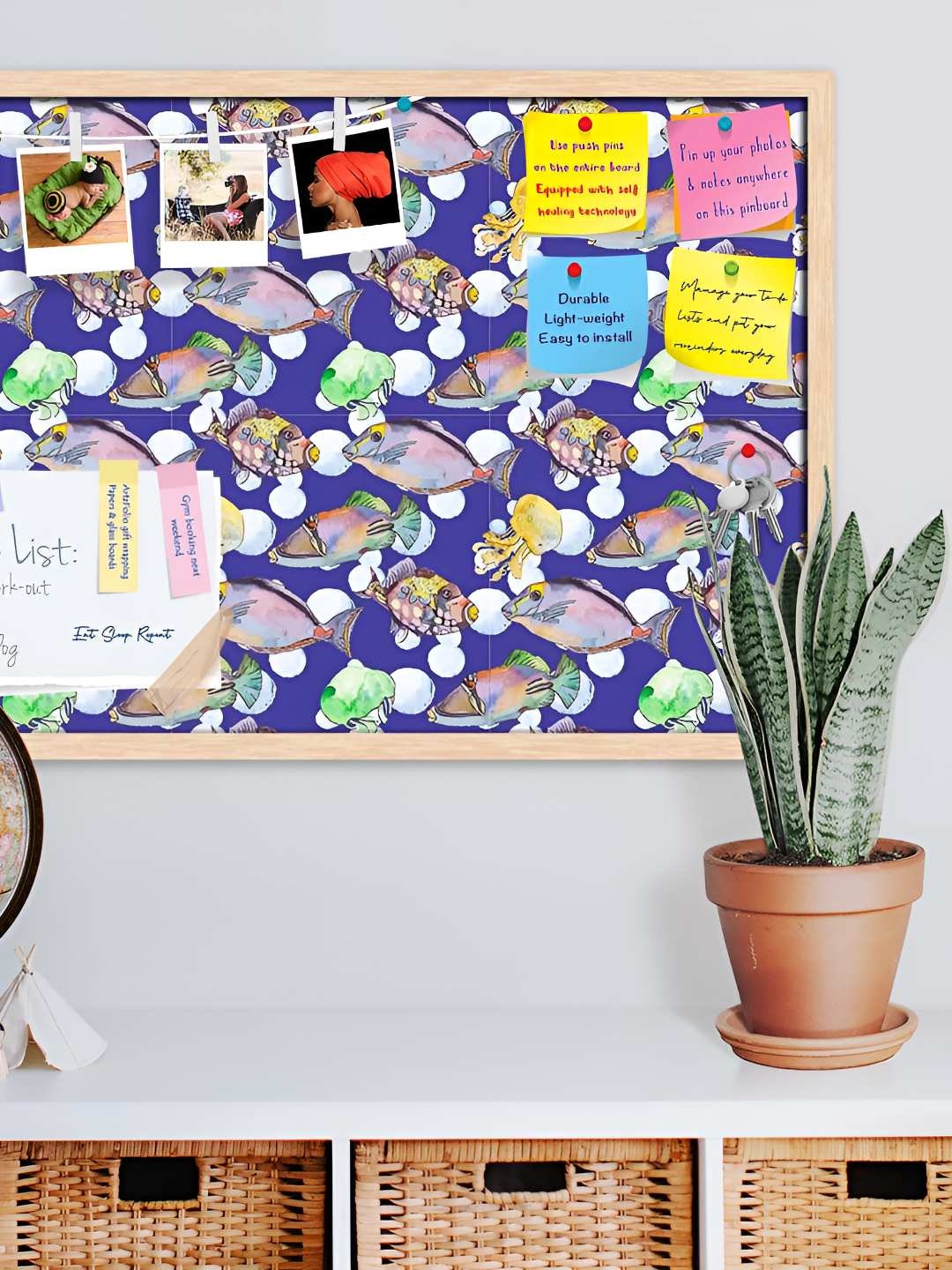 

ArtzFolio Wooden Notice Pin Board, Multi