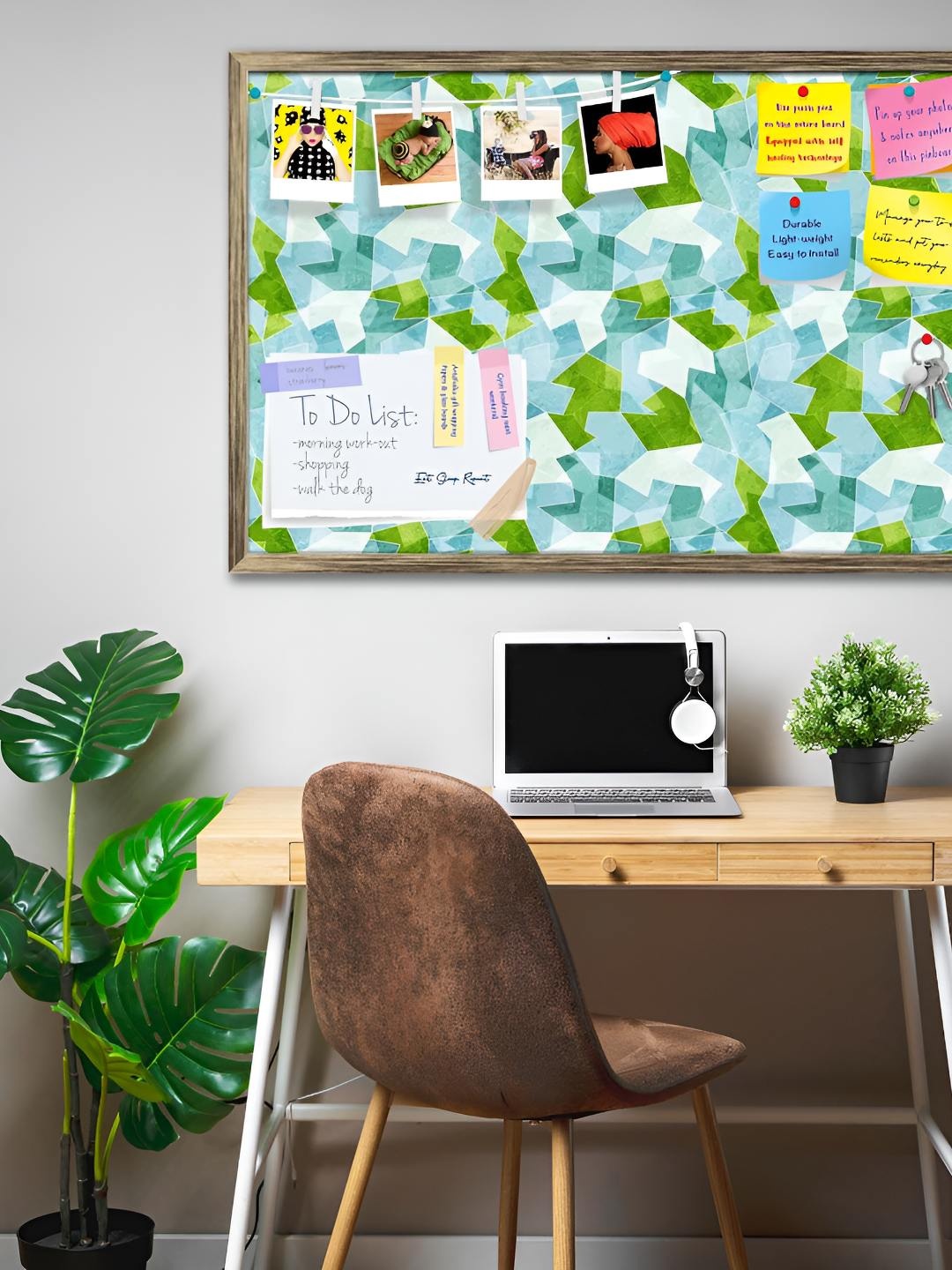 ArtzFolio Wooden Notice Pin Board, Multi