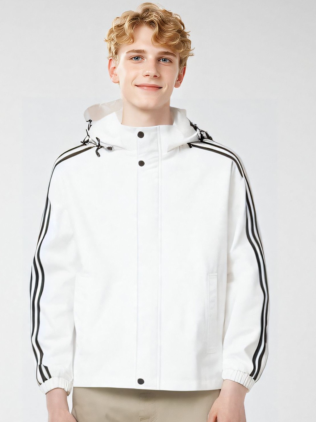 

StyleCast x Revolte Men Lightweight Tailored Jacket, White