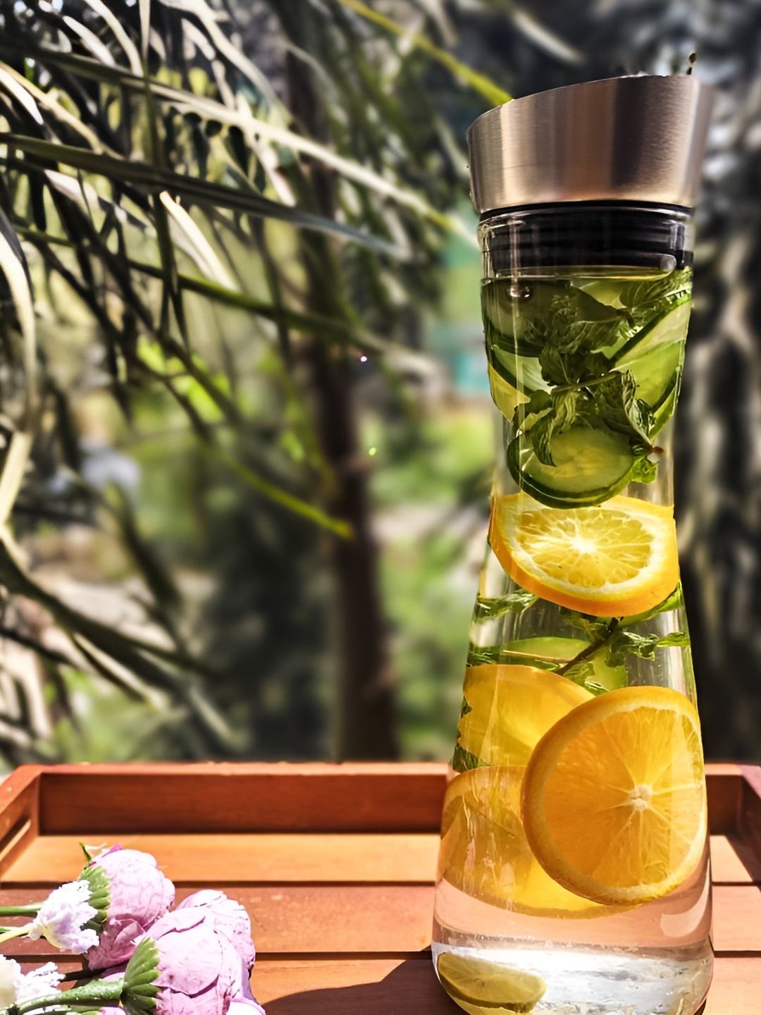 

NATURALLYOURS 1000 ML Glass Carafe, Transparent