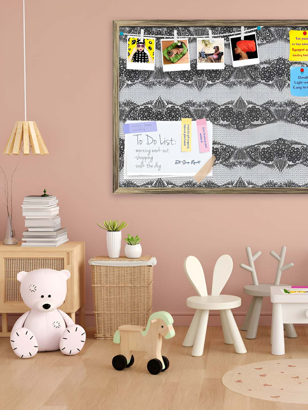 

ArtzFolio Wooden Notice Pin Board, Multi