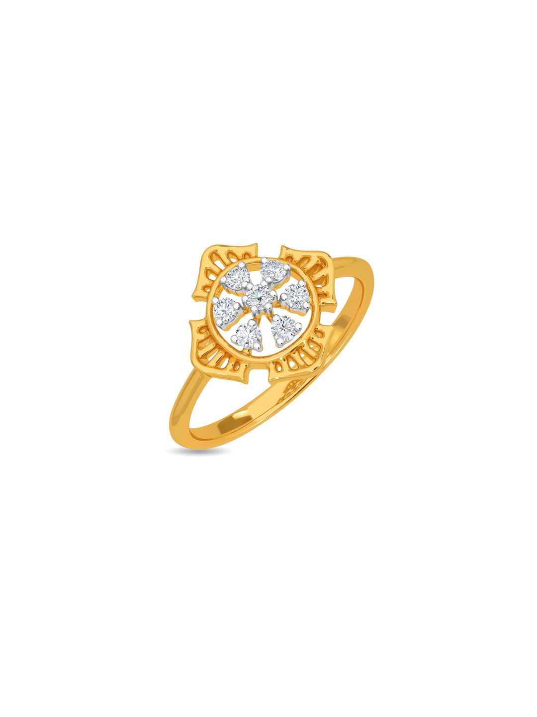 

KISNA DIAMOND AND GOLD JEWELLERY Women 18KT Finger Ring Diamond
