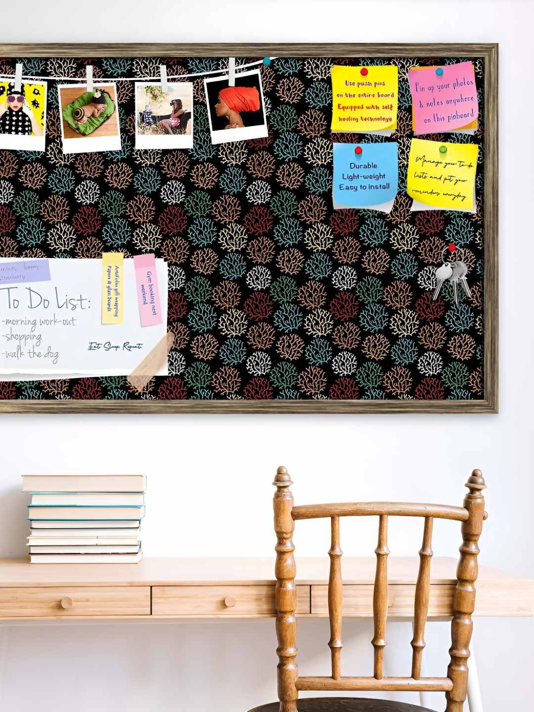 

ArtzFolio Wooden Notice Pin Board, Multi