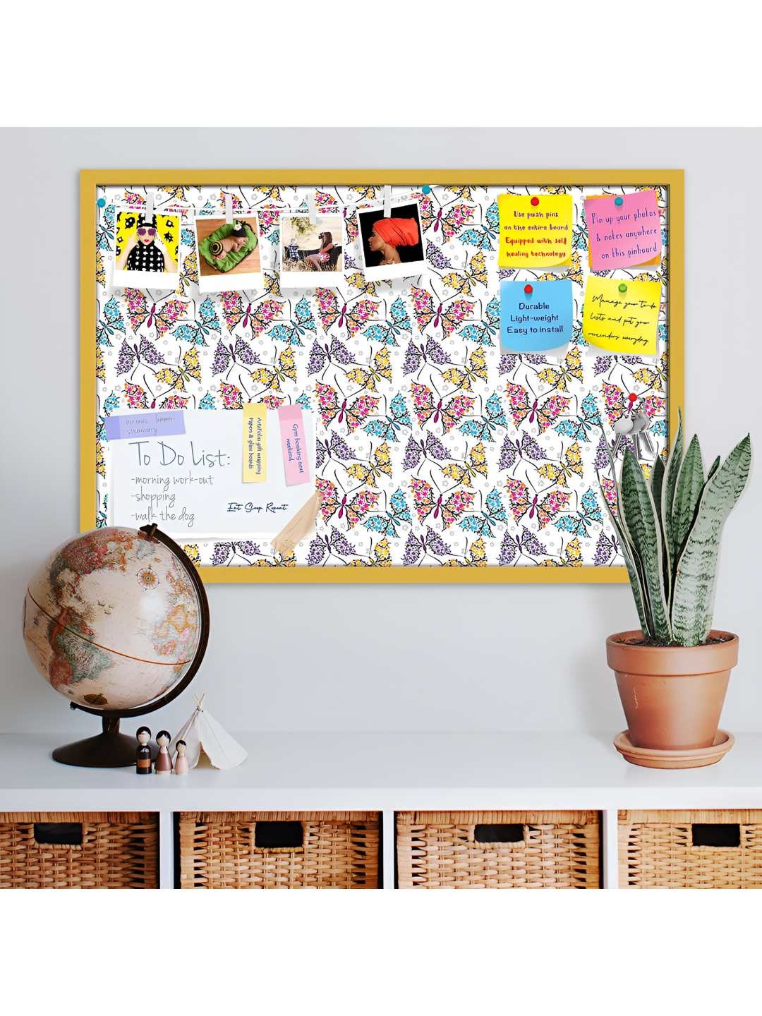 

ArtzFolio Wooden Notice Pin Board, Multi