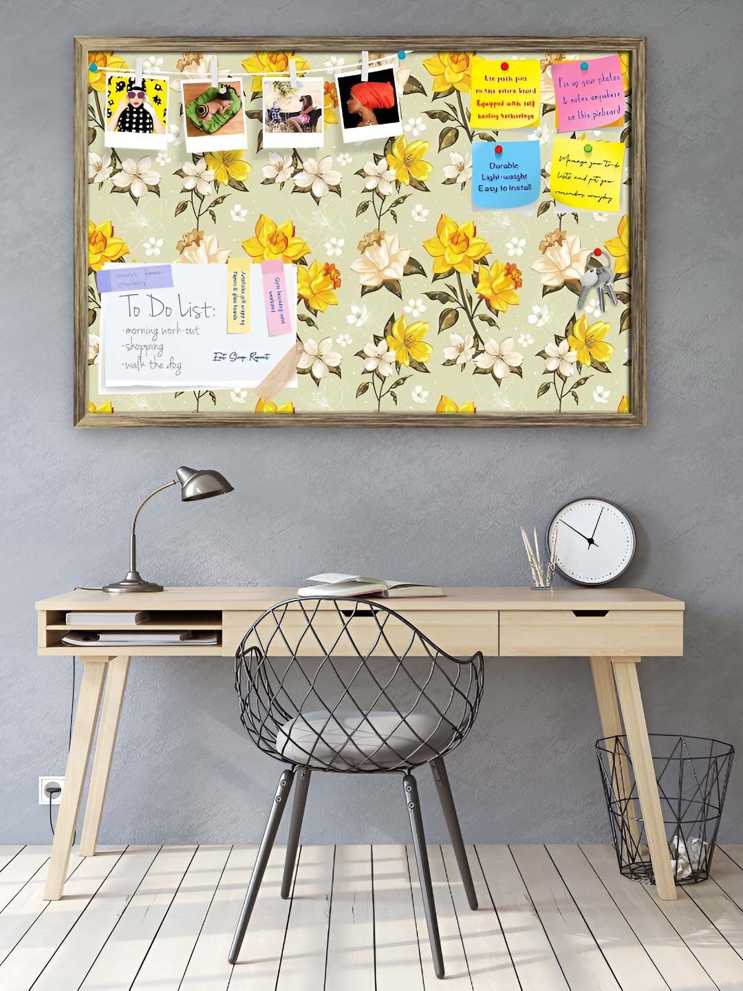 

ArtzFolio Wooden Notice Pin Board, Multi
