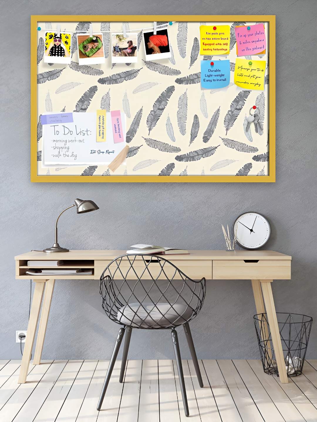 

ArtzFolio Wooden Notice Pin Board, Multi