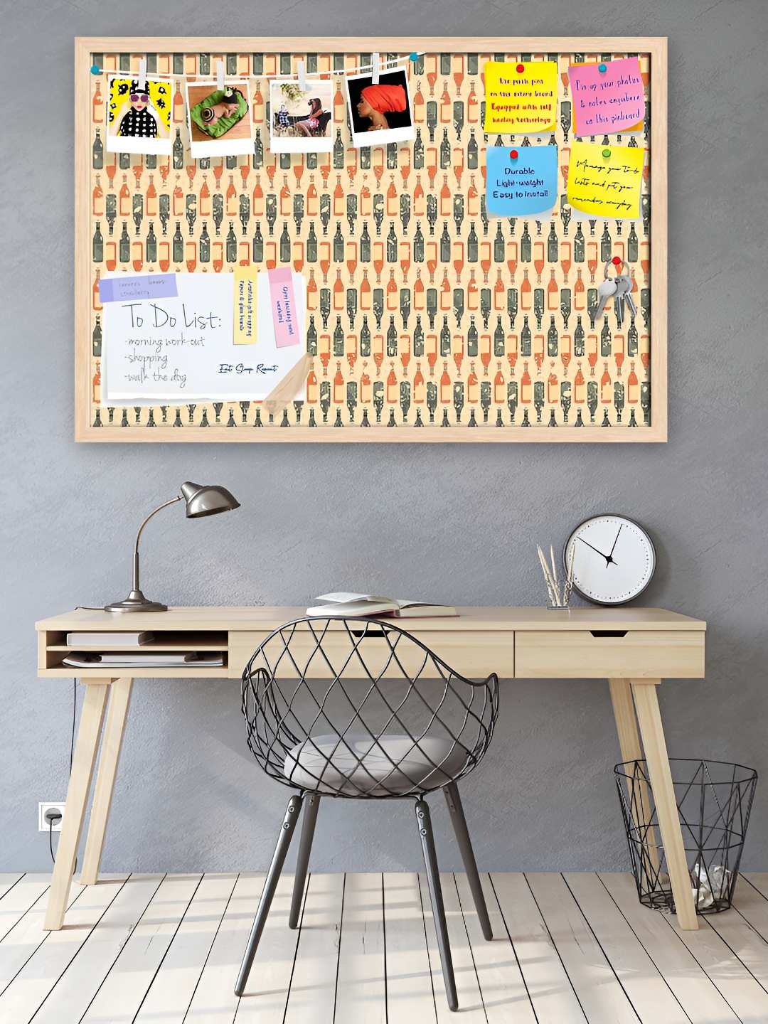 

ArtzFolio Wooden Notice Pin Board, Multi