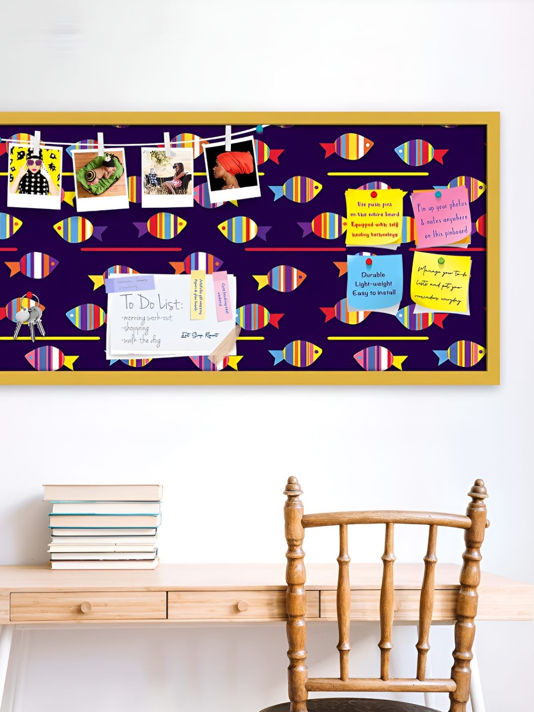 

ArtzFolio Wooden Notice Pin Board, Multi