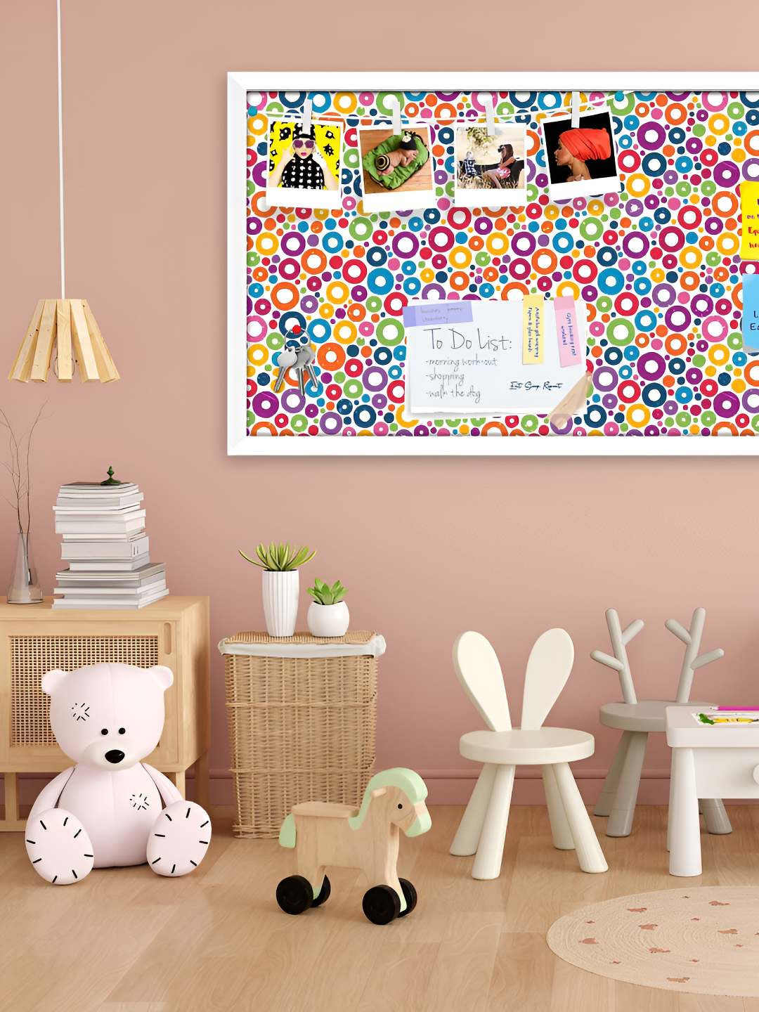 

ArtzFolio Wooden Notice Pin Board, Multi