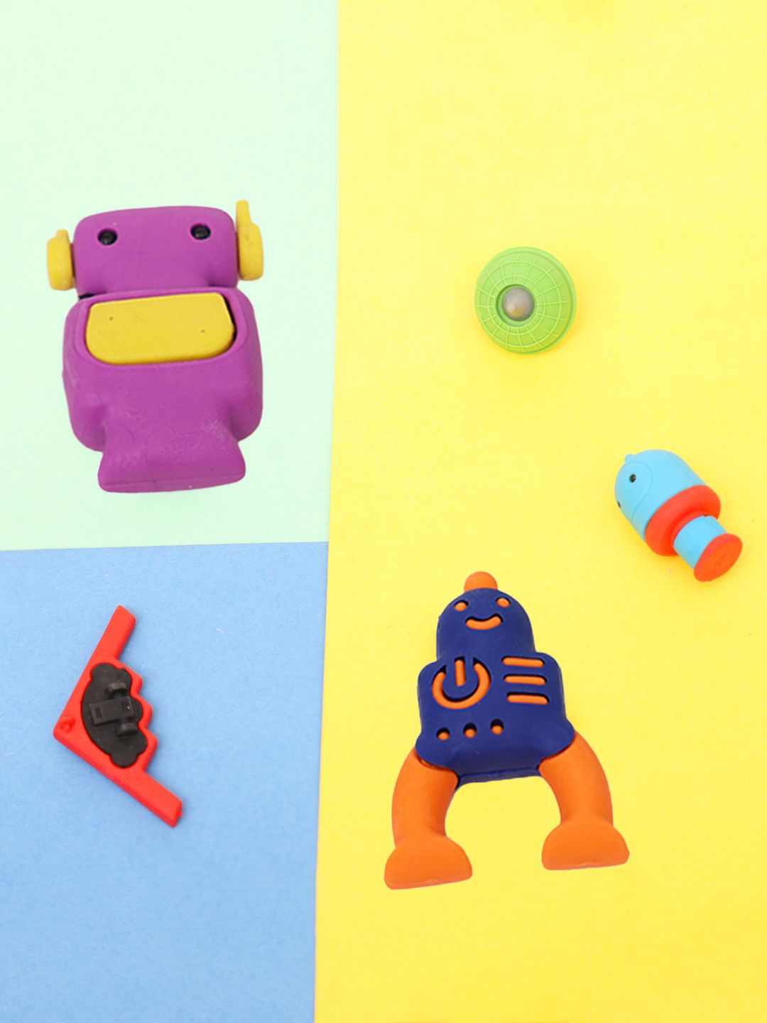 

ilearnngrow Purple and Blue Space Eraser Craft Accessories Stationery
