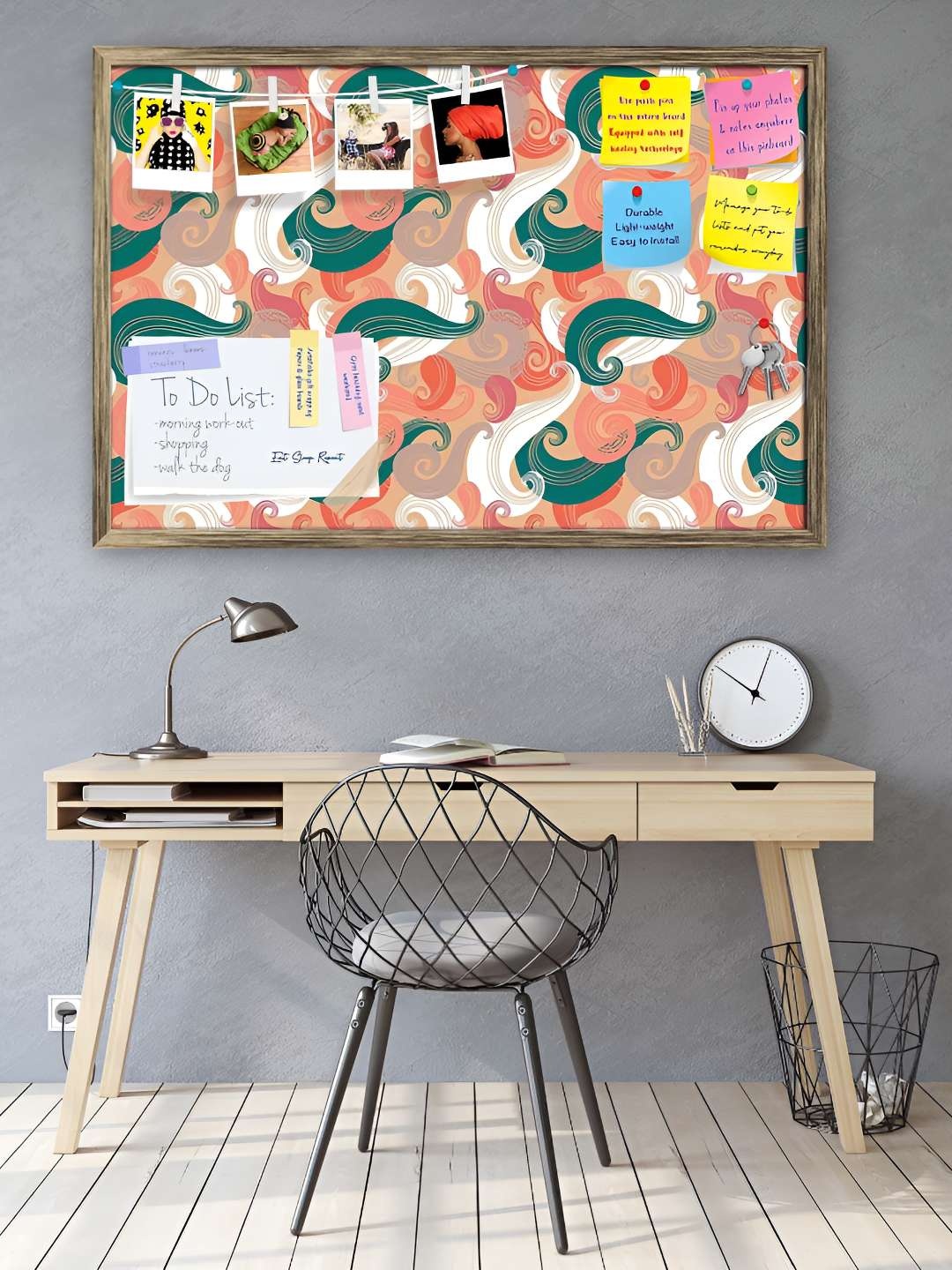 

ArtzFolio Wooden Notice Pin Board, Multi