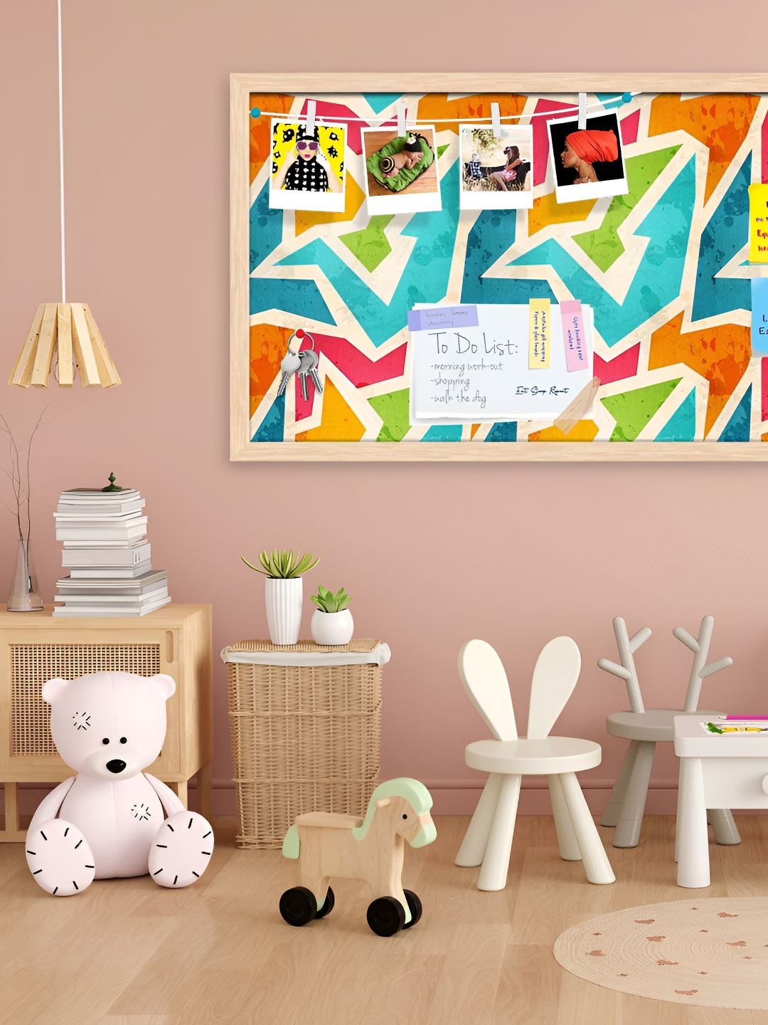

ArtzFolio Wooden Notice Pin Board, Multi
