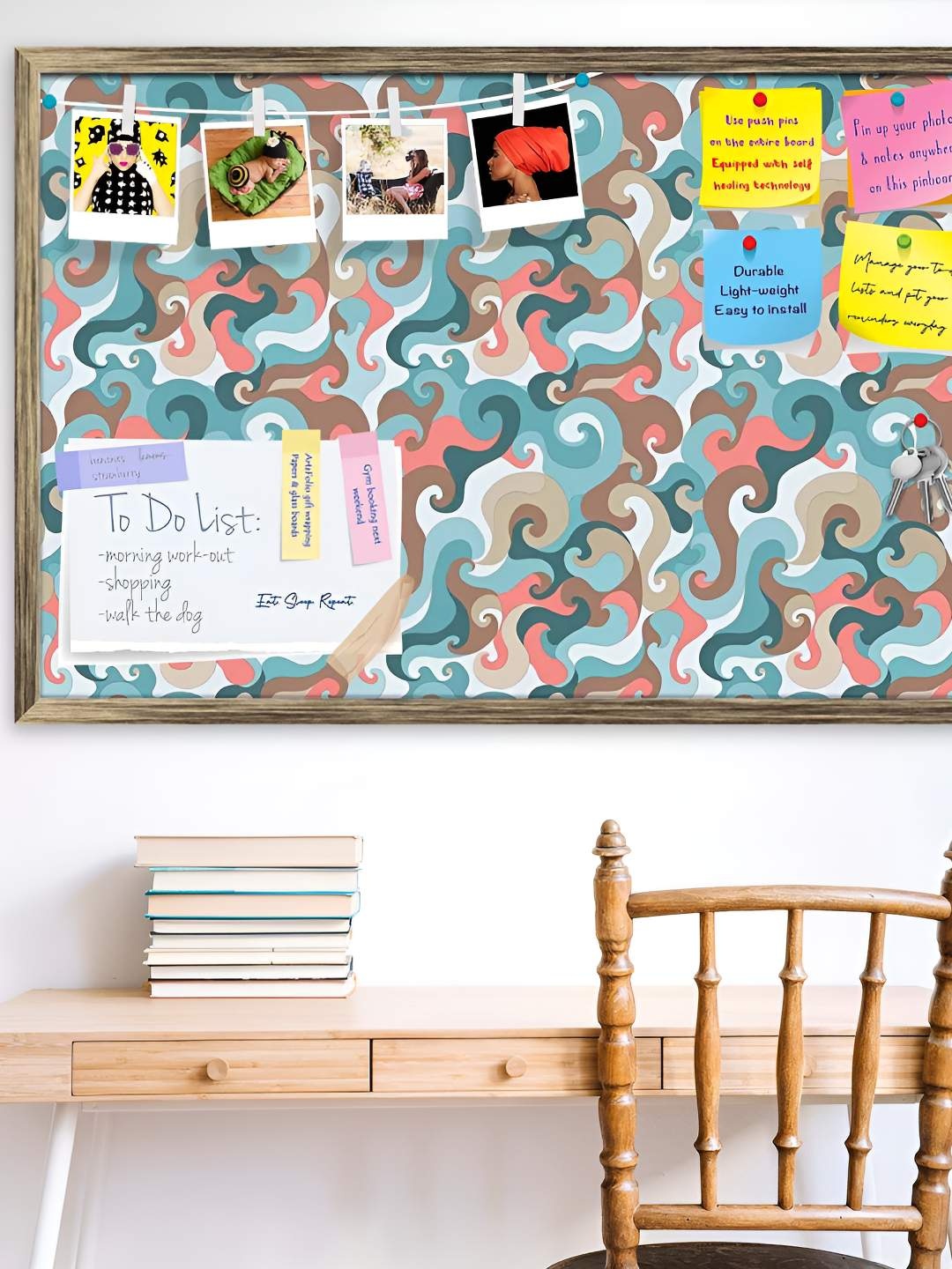 

ArtzFolio Wooden Notice Pin Board, Multi