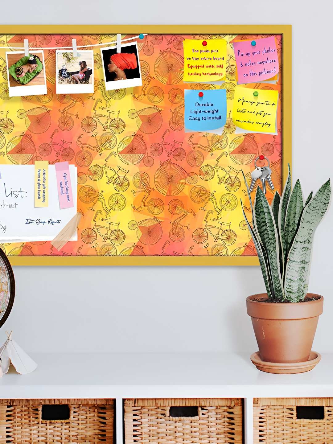 

ArtzFolio Wooden Notice Pin Board, Multi