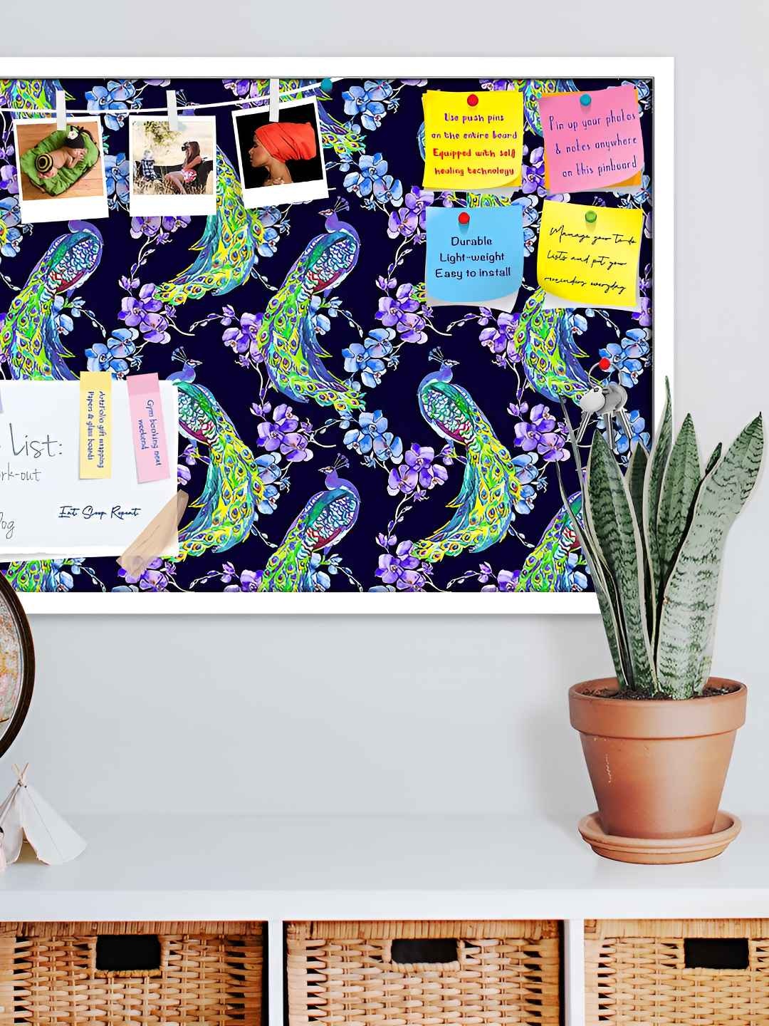 

ArtzFolio Wooden Notice Pin Board, Multi