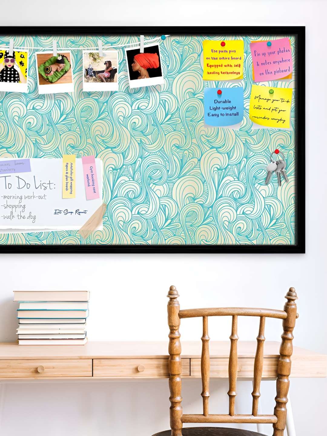 

ArtzFolio Wooden Notice Pin Board, Multi