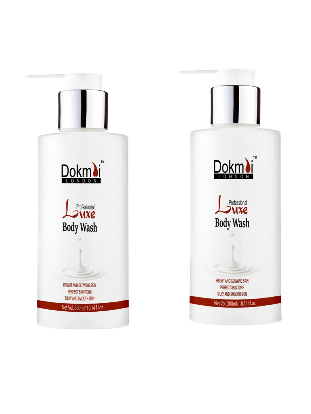 

Dokmai London Set Of 2 Professional Luxe Body Wash - 300 ml Each, White