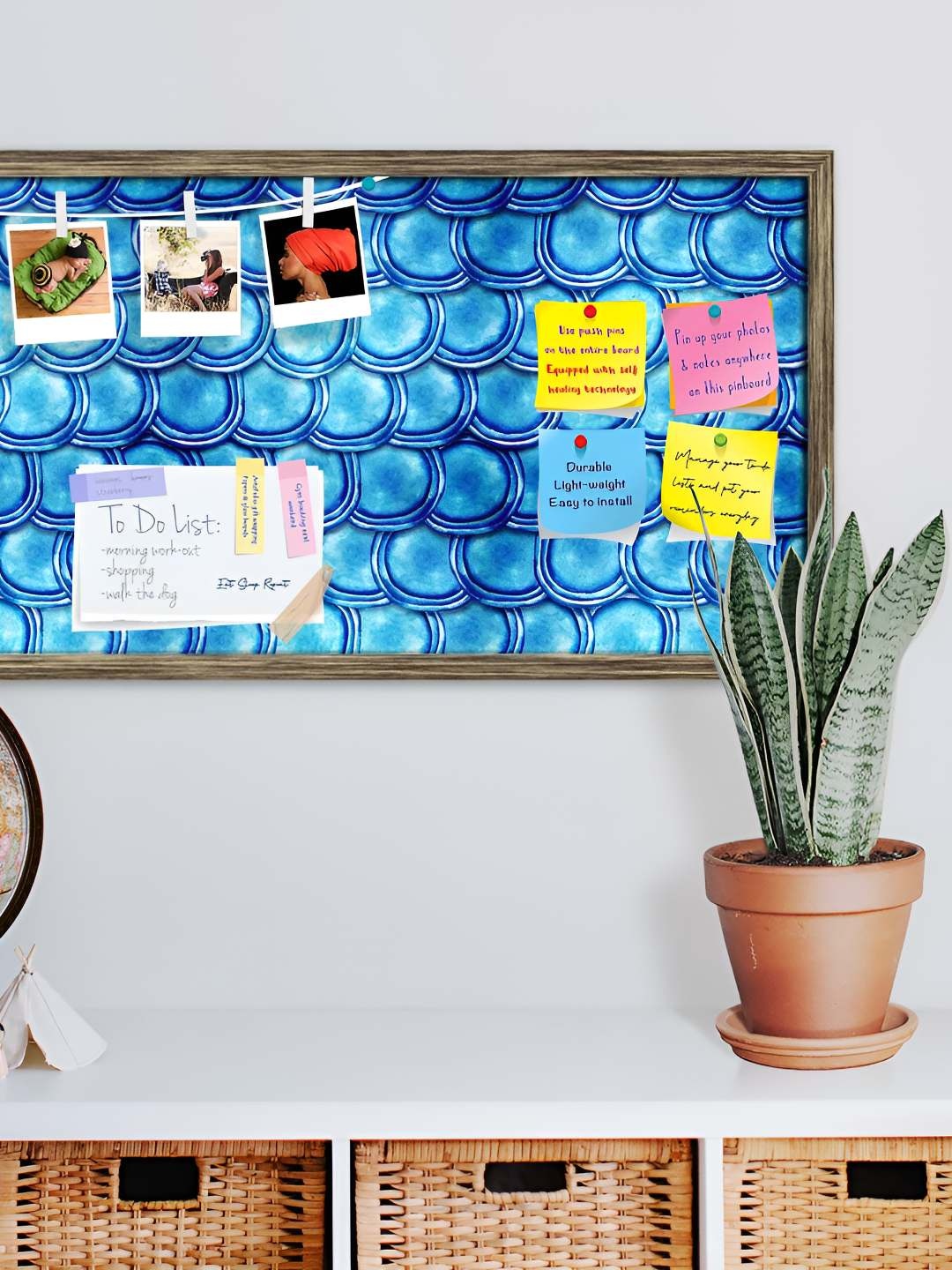 

ArtzFolio Wooden Notice Pin Board, Multi
