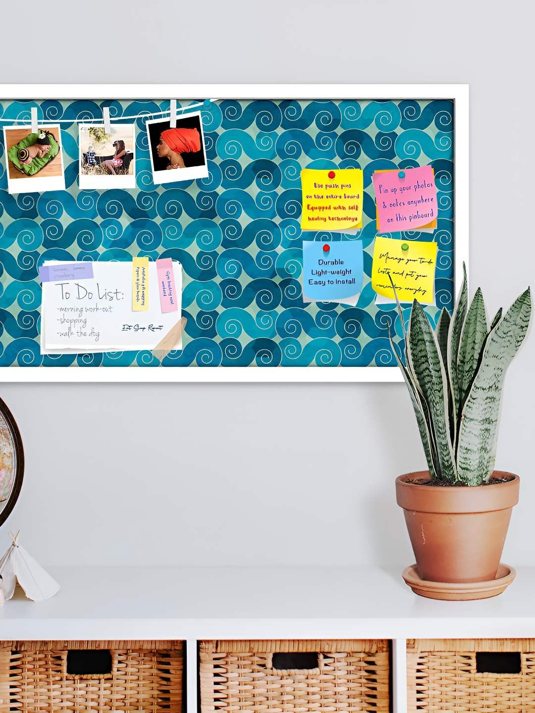 

ArtzFolio Wooden Notice Pin Board, Multi