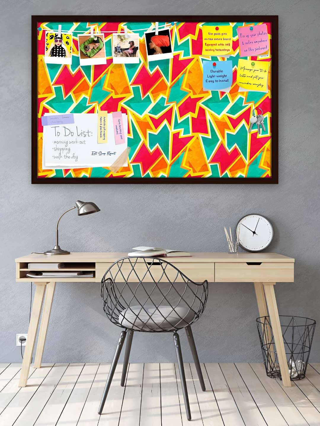 

ArtzFolio Wooden Notice Pin Board, Multi