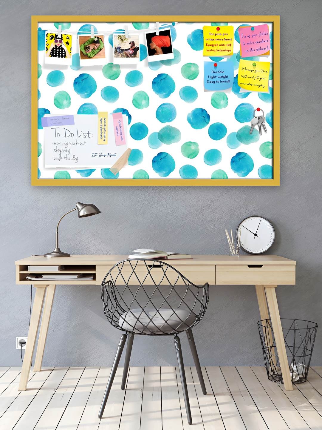 

ArtzFolio Wooden Notice Pin Board, Multi