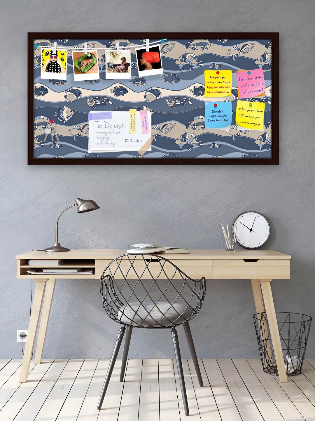 

ArtzFolio Wooden Notice Pin Board, Multi