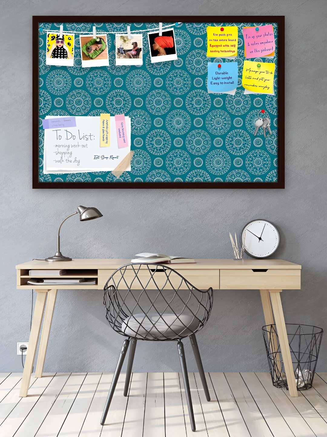 

ArtzFolio Wooden Notice Pin Board, Multi