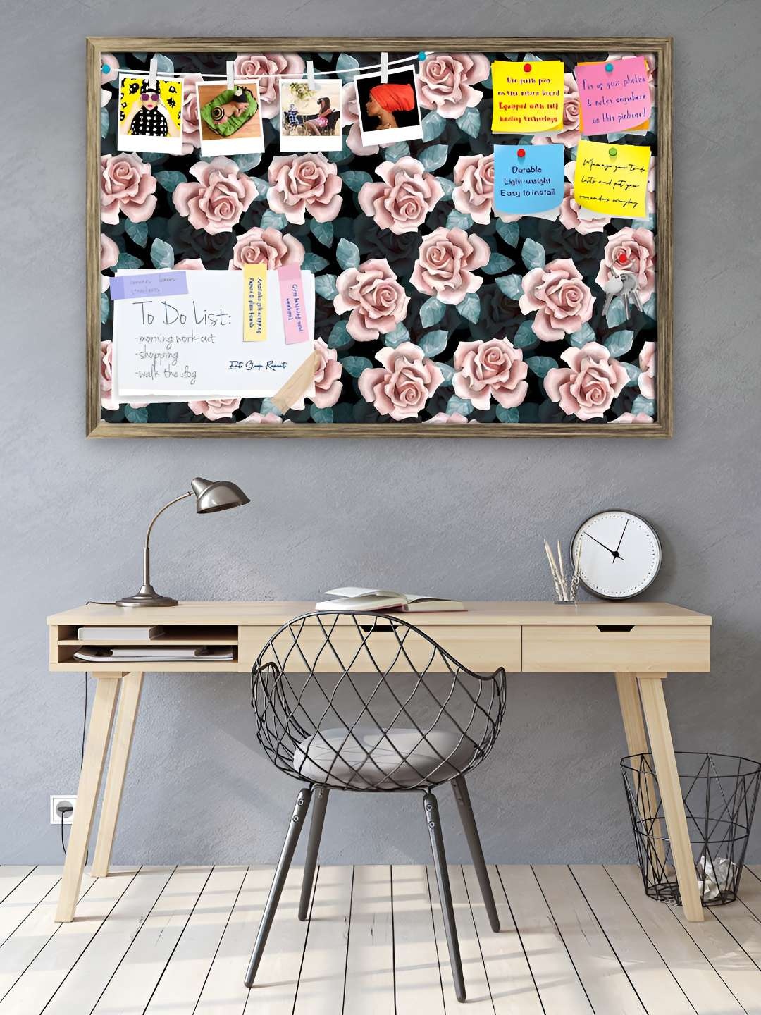 

ArtzFolio Wooden Notice Pin Board, Multi