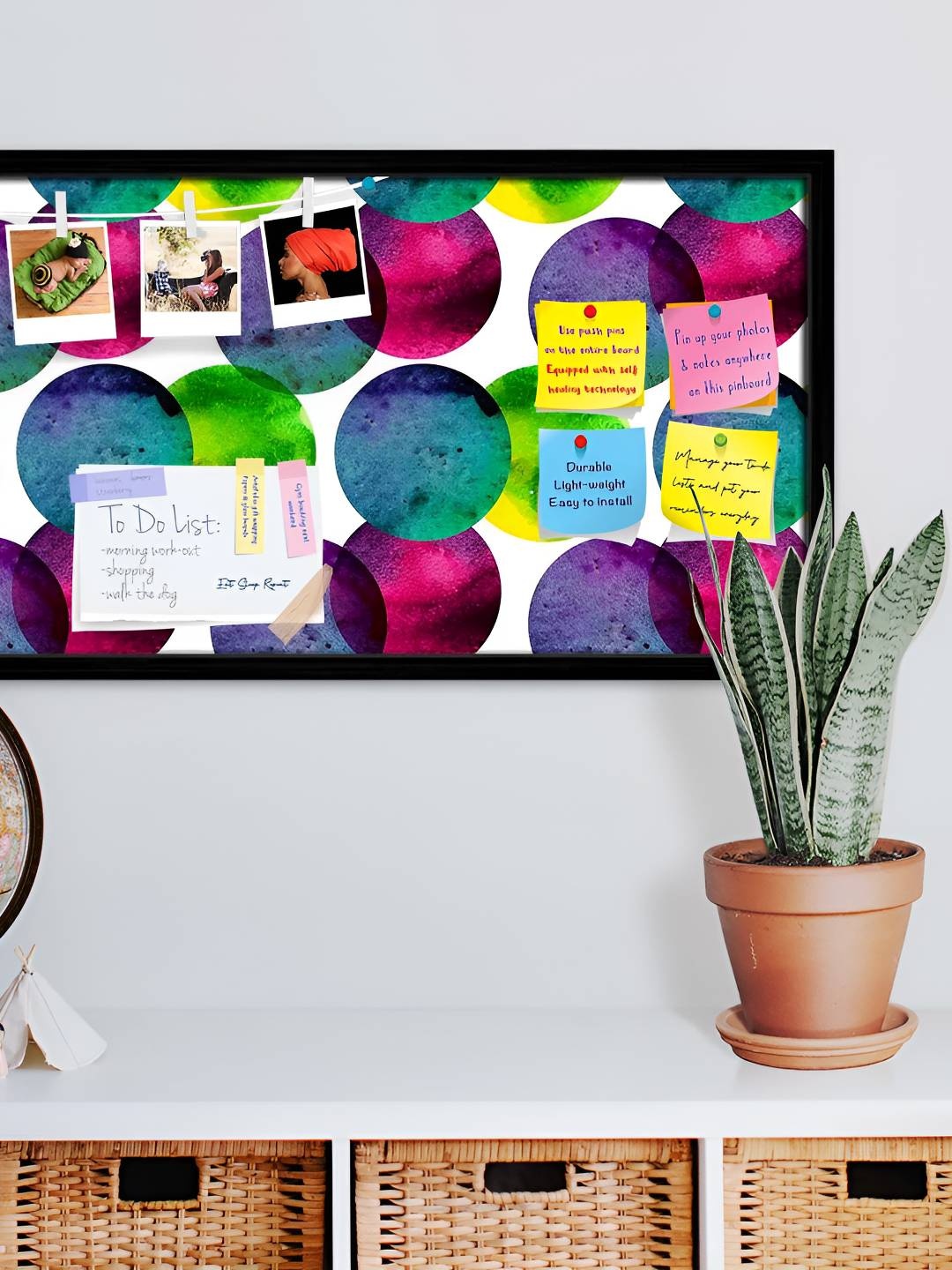 

ArtzFolio Wooden Notice Pin Board, Multi