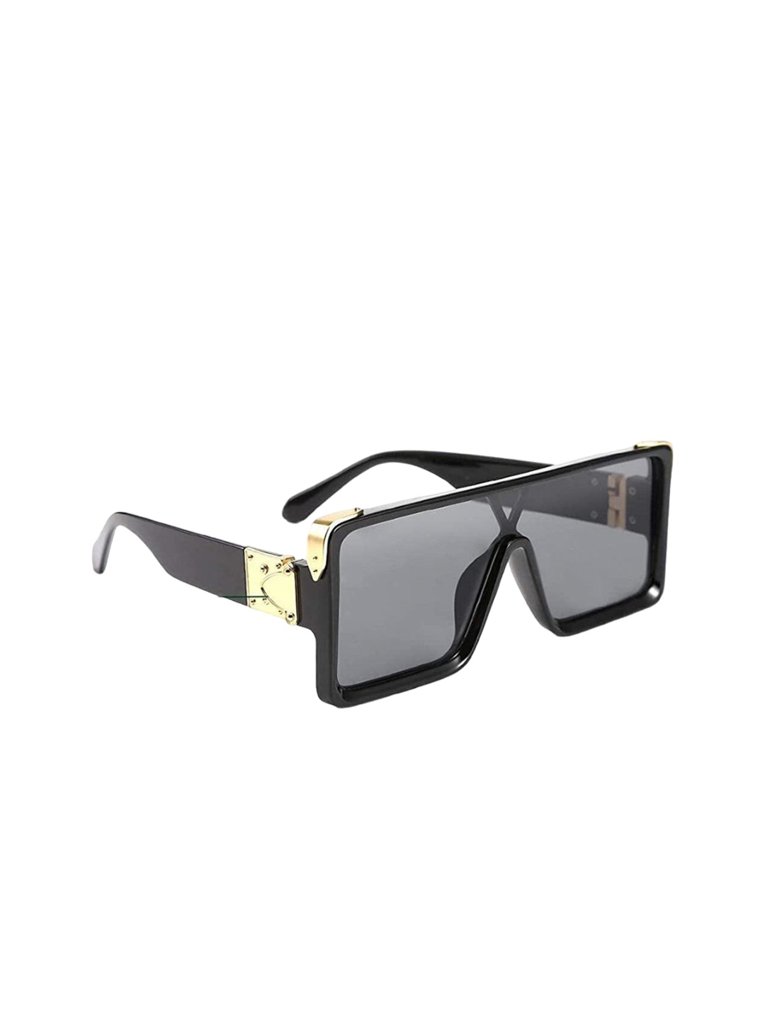 

Mast & Harbour Unisex Oversized Sunglasses with Polarised and UV Protected Lens, Black