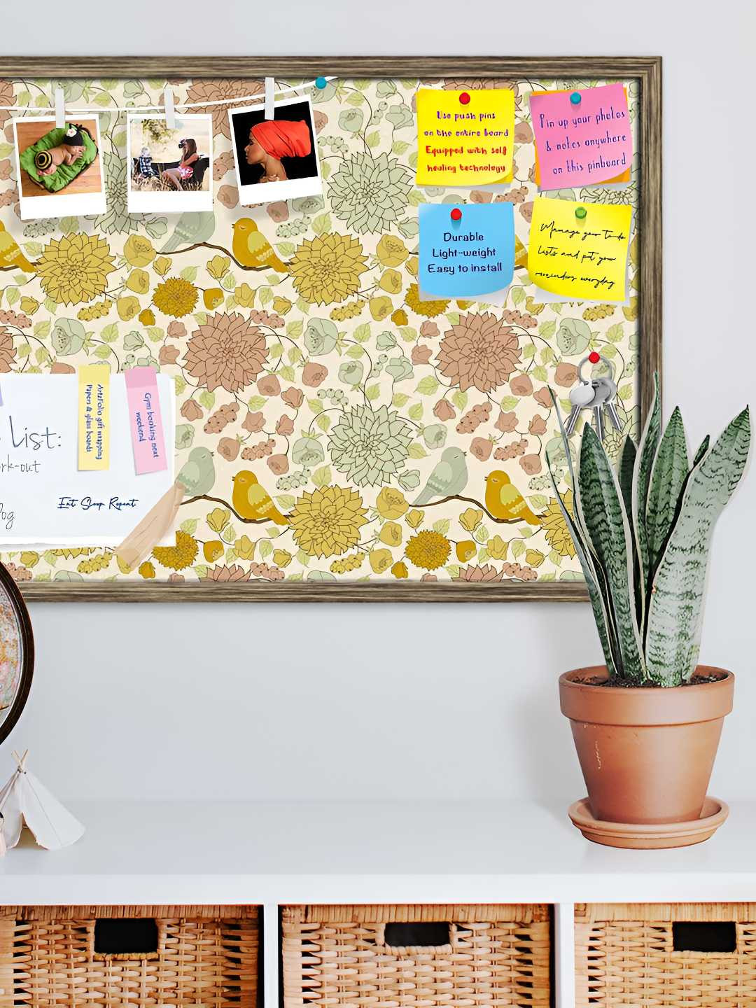 

ArtzFolio Wooden Notice Pin Board, Multi