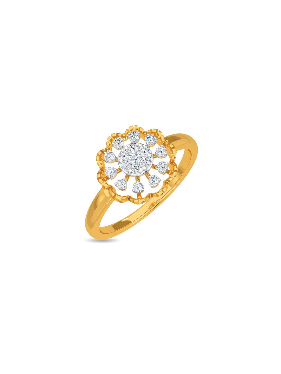 

KISNA DIAMOND AND GOLD JEWELLERY 14KT Finger Ring Diamond