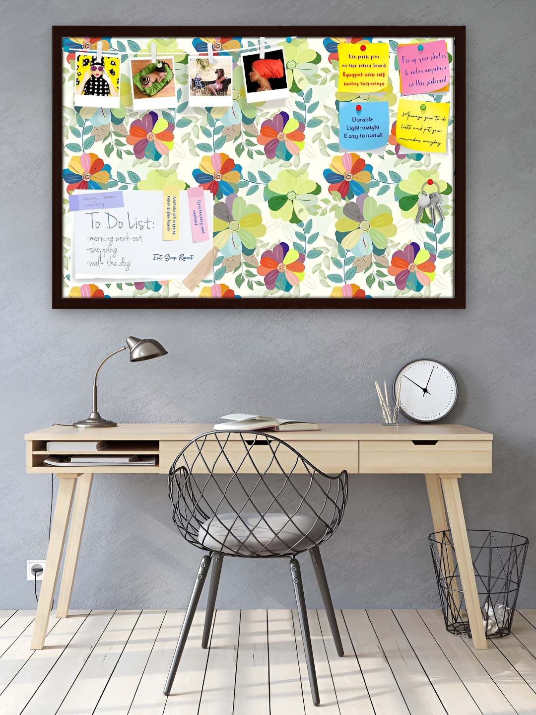 

ArtzFolio Wooden Notice Pin Board, Multi