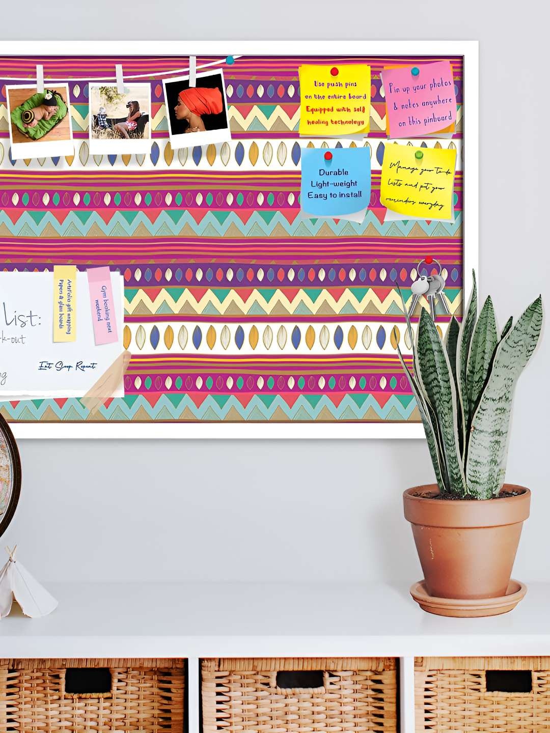 

ArtzFolio Wooden Notice Pin Board, Multi