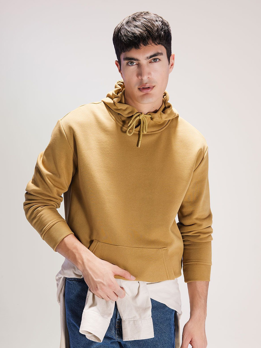 

DeFacto Men Hooded Pullover, Brown