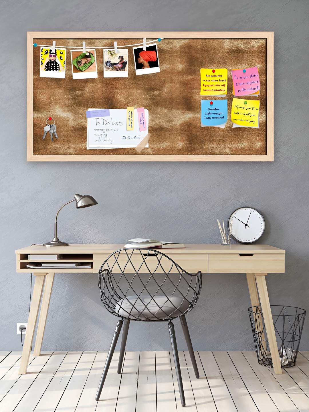 

ArtzFolio Wooden Notice Pin Board, Multi