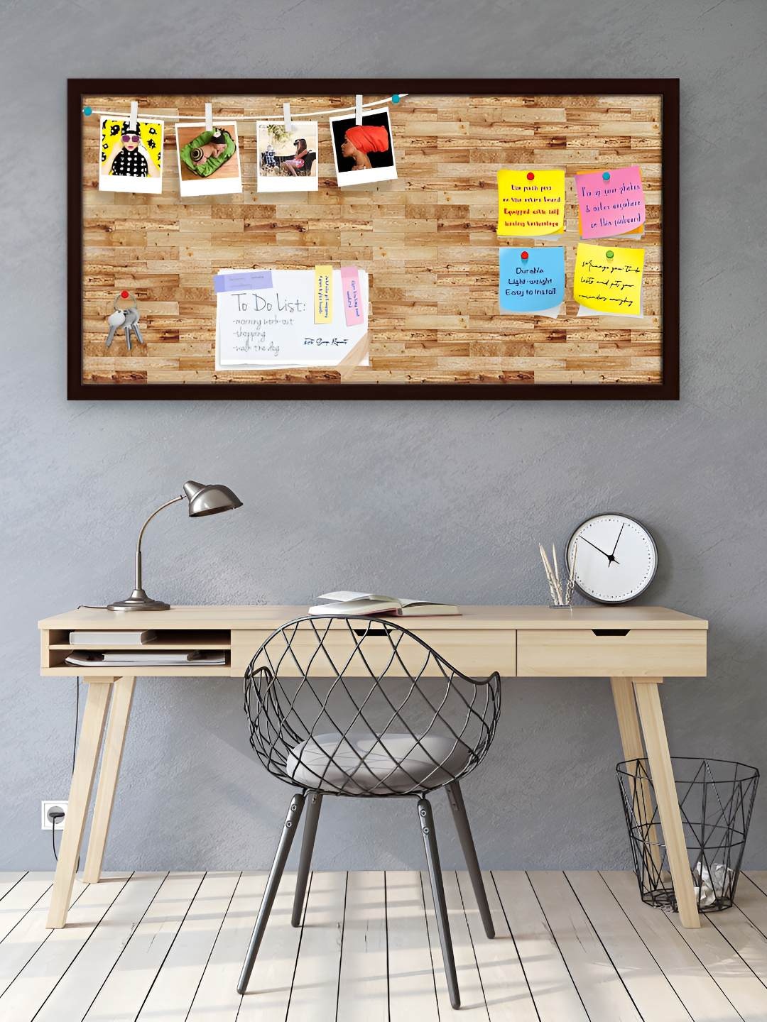 

ArtzFolio Wooden Notice Pin Board, Multi