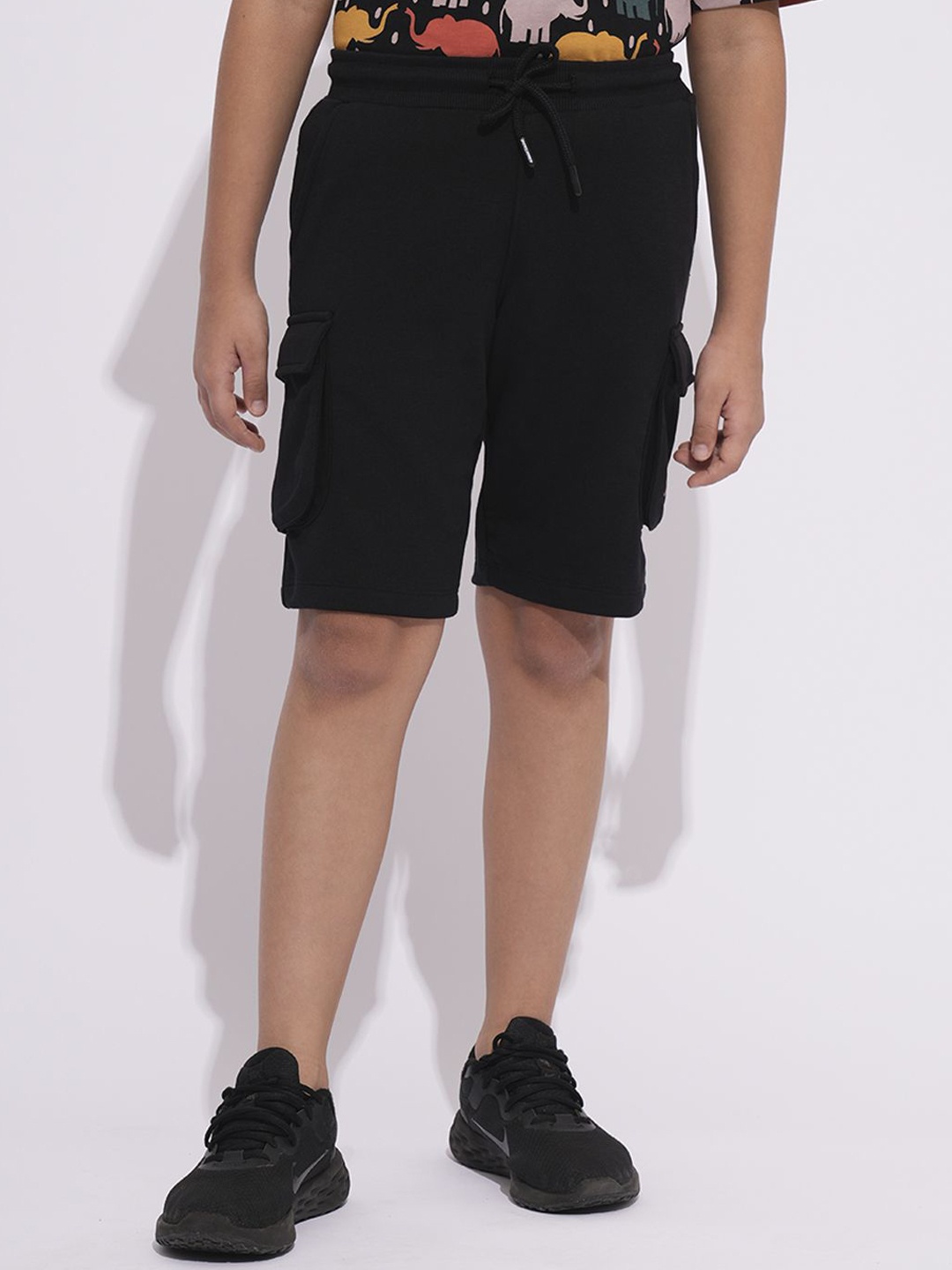 

Jack & Jones Junior Boys Regular Fit Cargo Shorts, Black