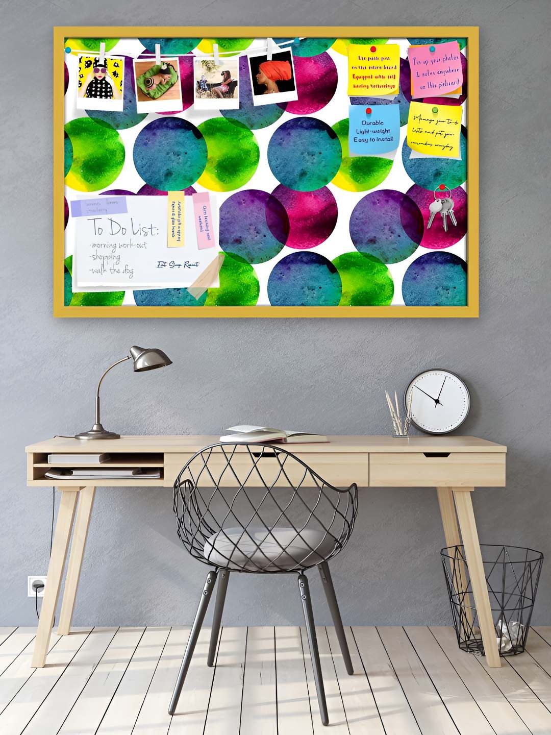 

ArtzFolio Wooden Notice Pin Board, Multi