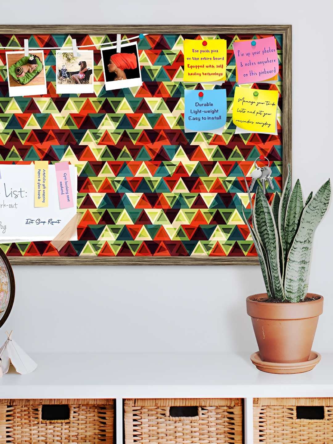 

ArtzFolio Wooden Notice Pin Board, Multi