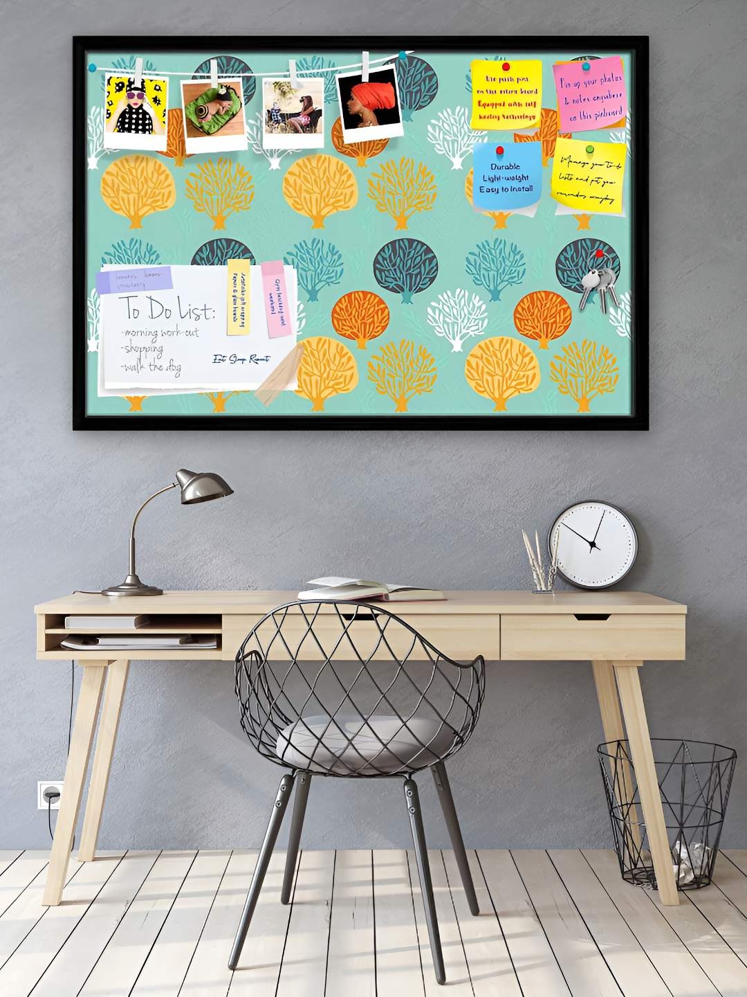 

ArtzFolio Wooden Notice Pin Board, Multi