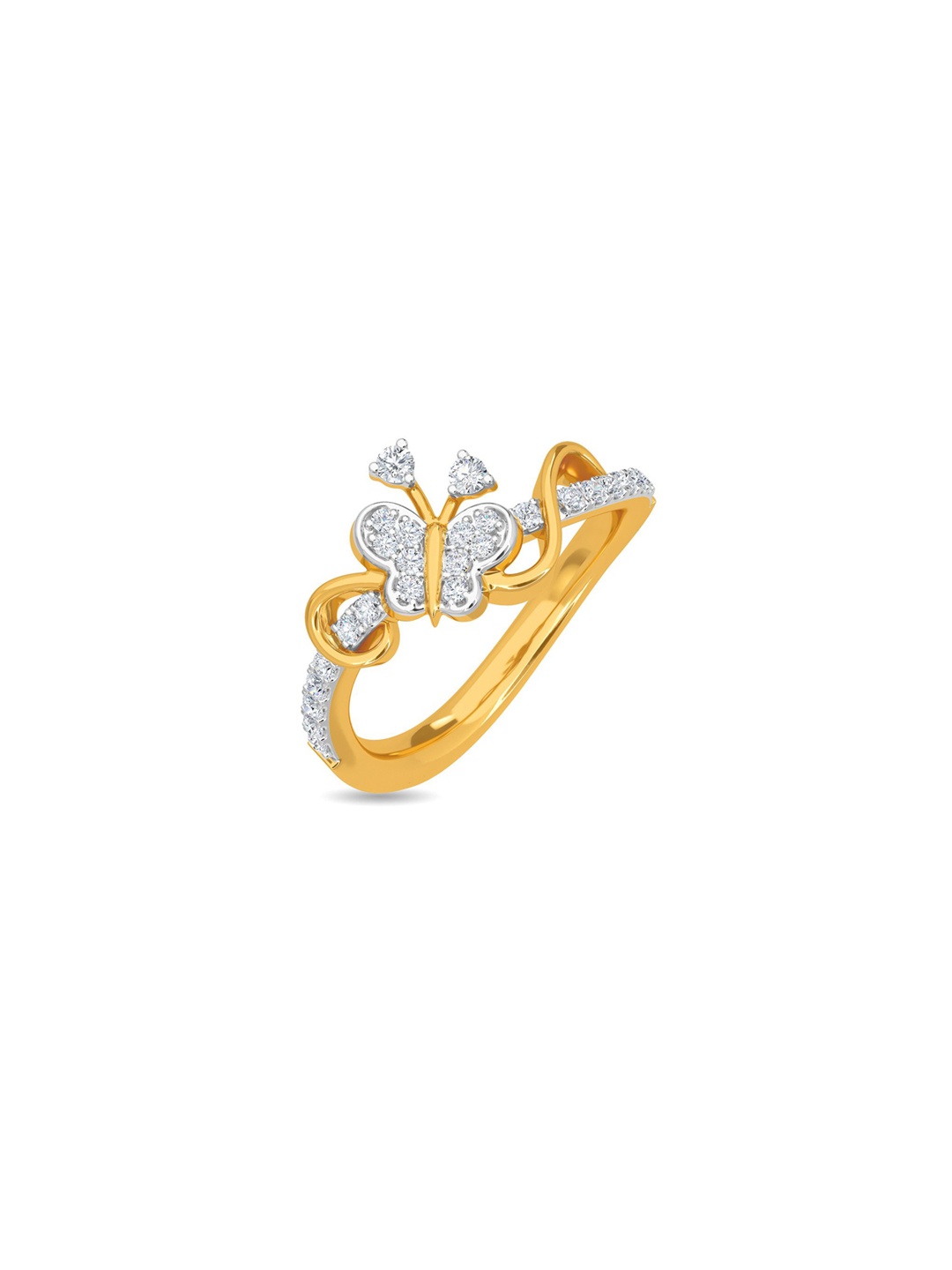 

KISNA DIAMOND AND GOLD JEWELLERY Women 18KT Finger Ring Diamond 3.09 gm