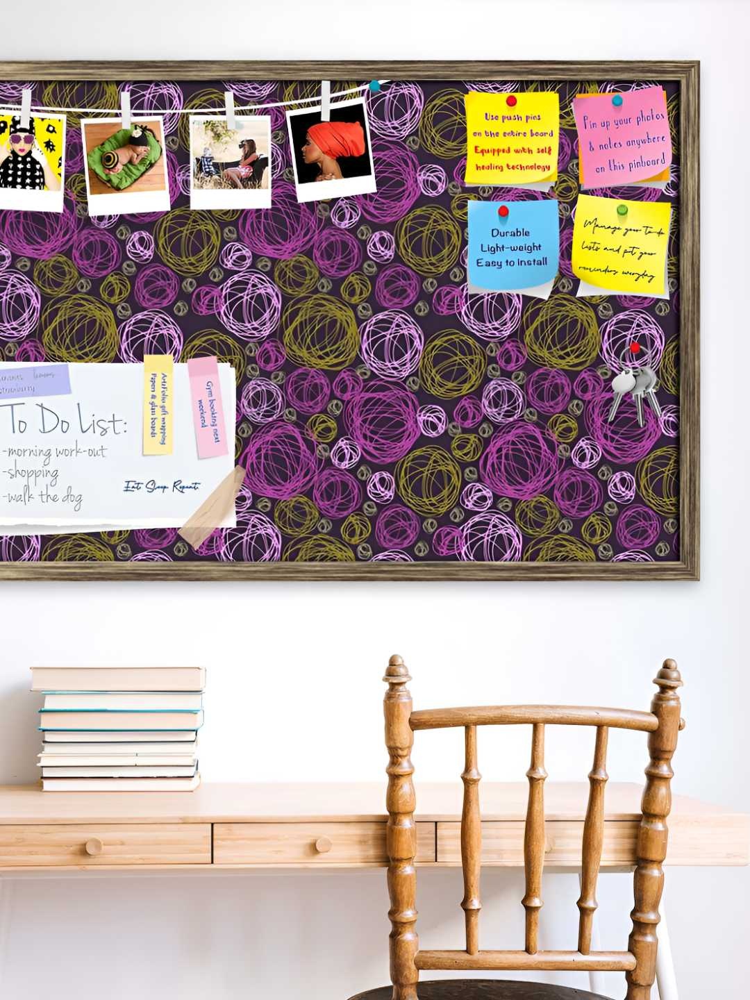 

ArtzFolio Wooden Notice Pin Board, Multi