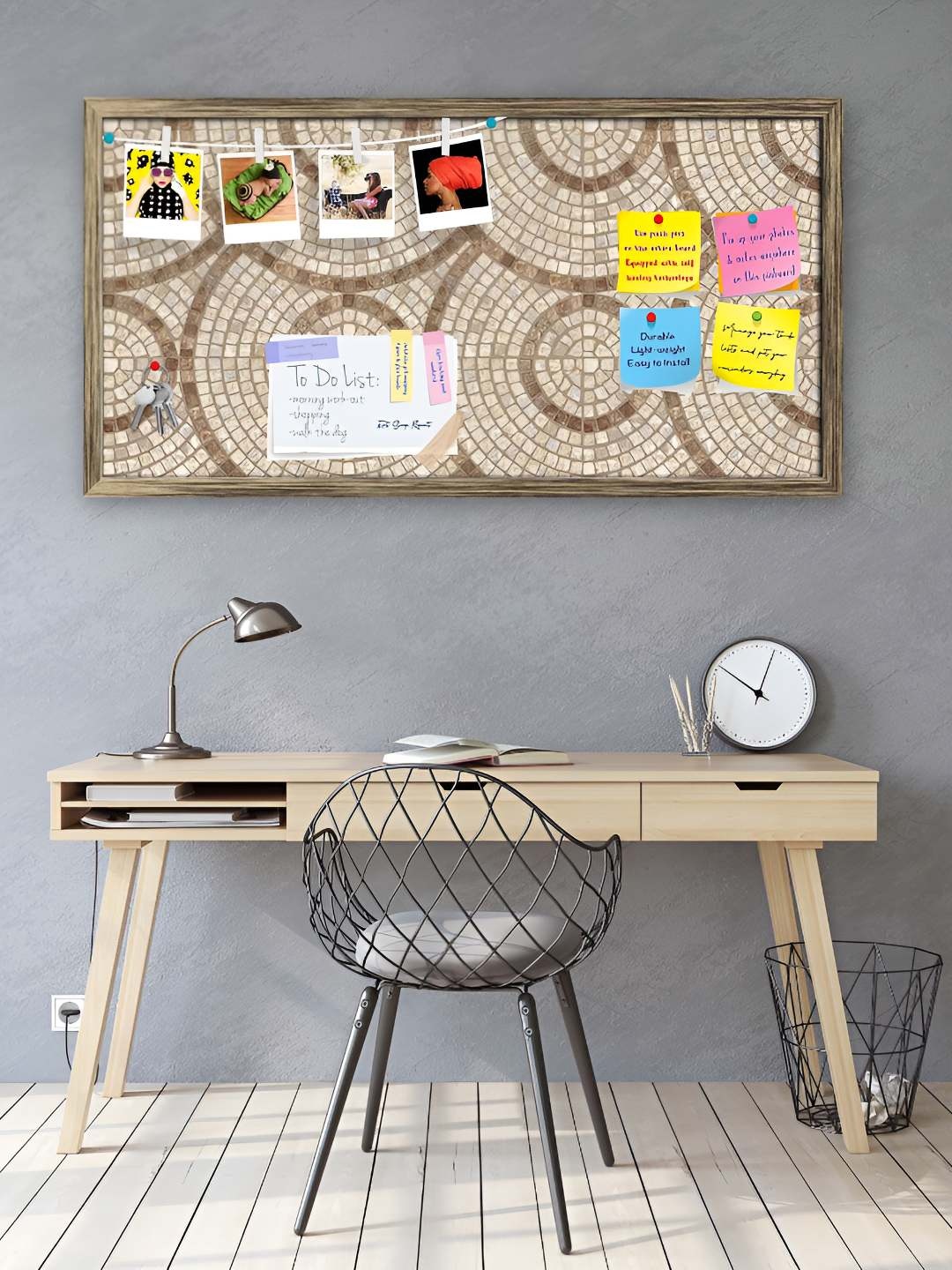 

ArtzFolio Wooden Notice Pin Board, Multi