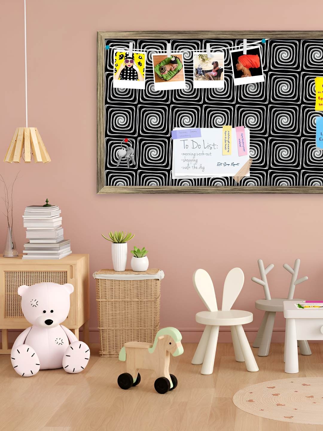 

ArtzFolio Wooden Notice Pin Board, Multi