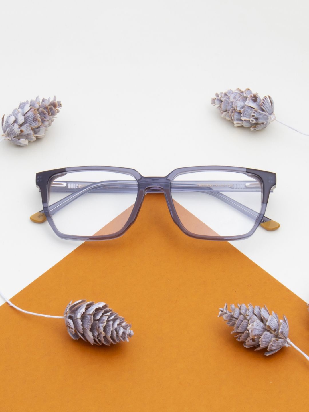 

Ted Smith Unisex 100% Acetate Full Rim Square Frame, Grey