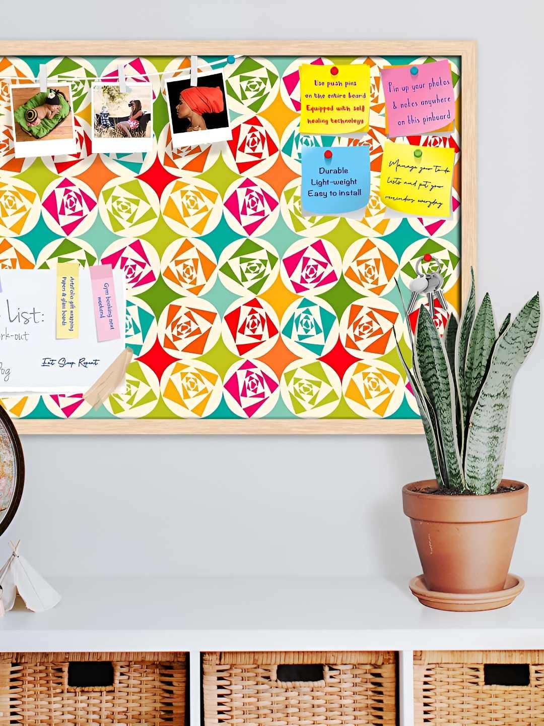 

ArtzFolio Wooden Notice Pin Board, Multi