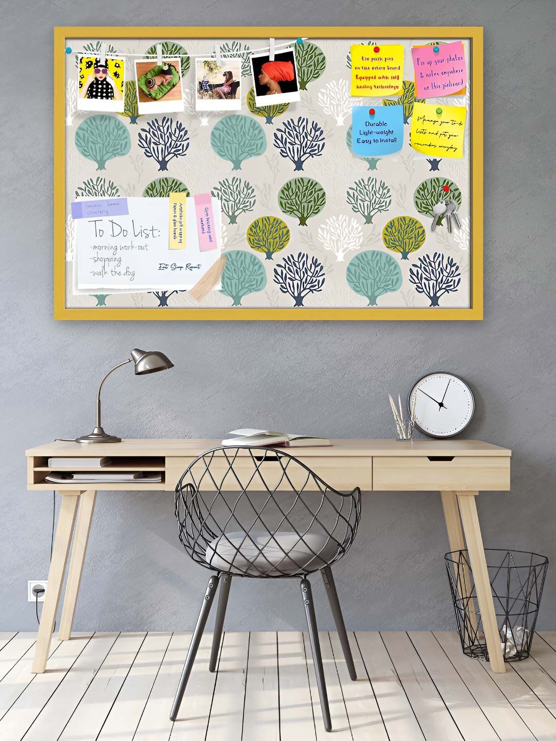 

ArtzFolio Wooden Notice Pin Board, Multi